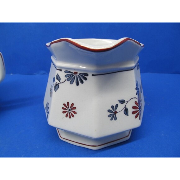 Adams Ironstone Vermont Covered Sugar Dish And Creamer Excellent Cond - Picture 5 of 15